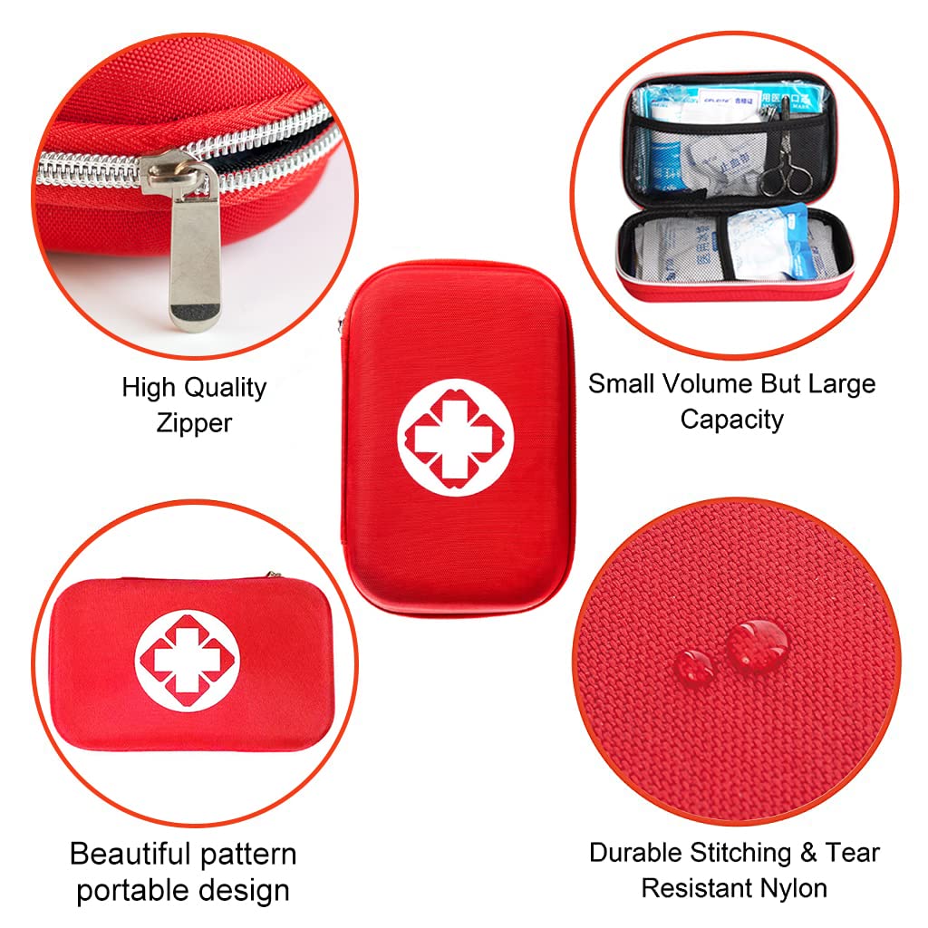 Proberos 44Pcs First Aid Kit with All Items for Travelling Ooutdoor Car Home with Portable Bag, Includes Emergency Foil Blanket, Band-aid, Gauze, First-aid manual, Flashlight, Scissors, Survival Kits Proberos 44Pcs First Aid Kit with All Items for Travelling Ooutdoor Car Home with Portable Bag, Includes Emergency Foil Blanket, Band-aid, Gauze, First-aid manual, Flashlight, Scissors, Survival Kits